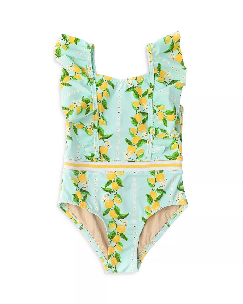 Ruffle Shoulder 1 piece Lemon Grove