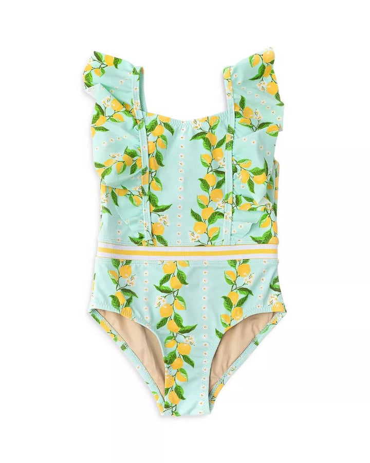 Ruffle Shoulder 1 piece Lemon Grove