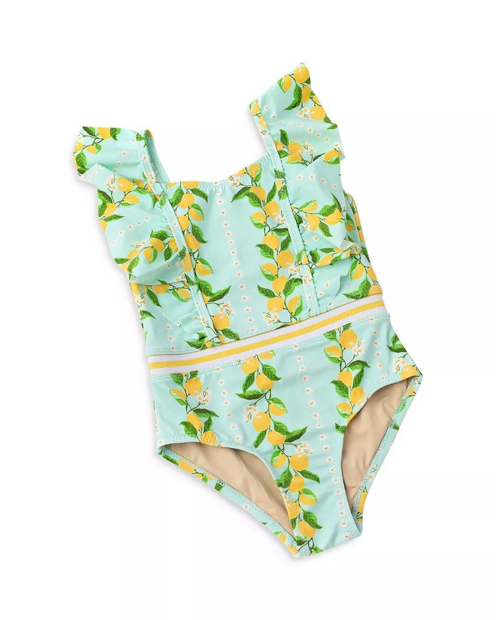 Ruffle Shoulder 1 piece Lemon Grove