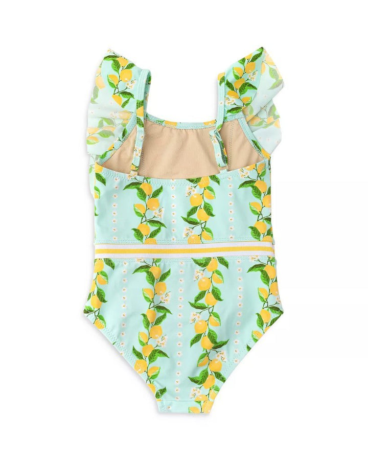 Ruffle Shoulder 1 piece Lemon Grove