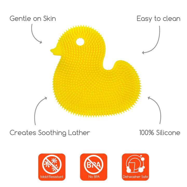 Silicone Duck Bath Scrub