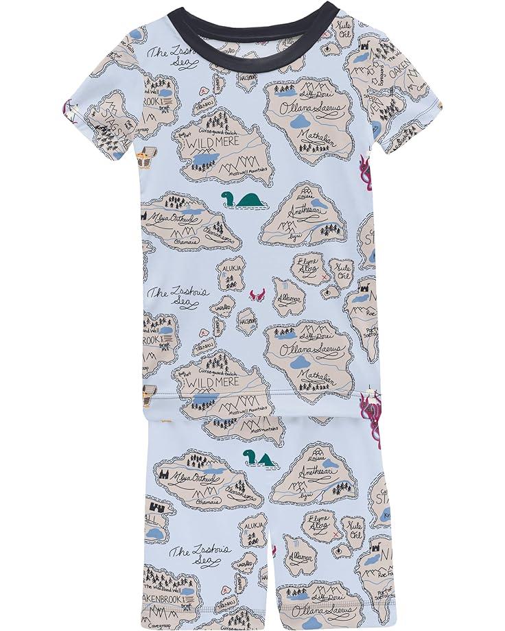 Pirate Map Pajama Set with Shorts