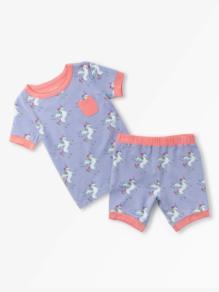 Rainbow Pegasus Bamboo Short Pajama Set