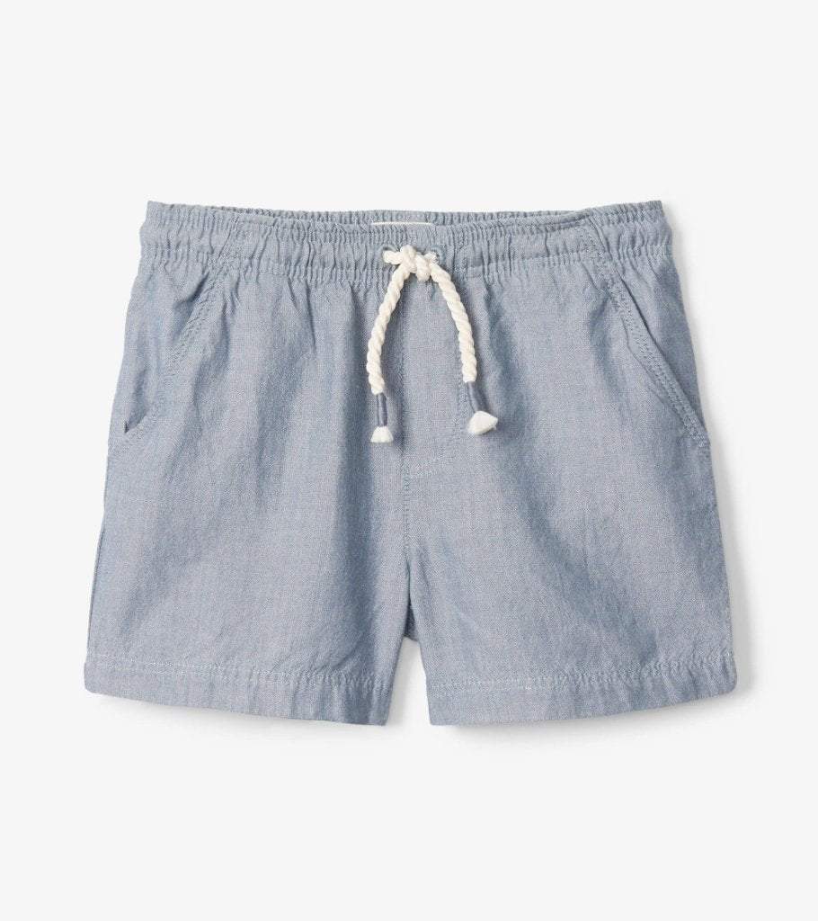 Chambray Pull On Shorts