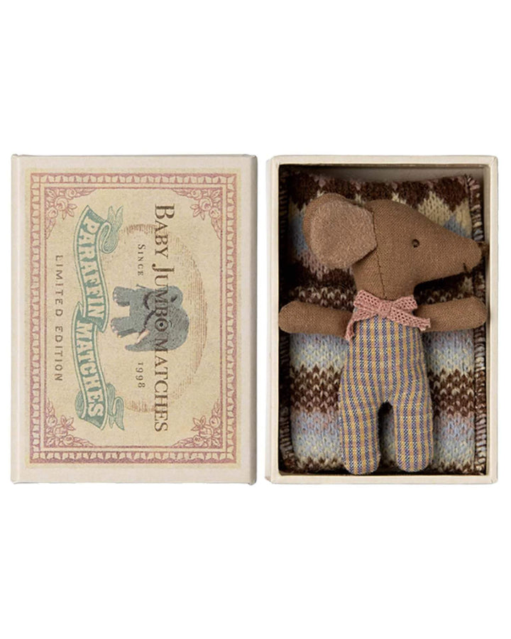 Sleepy Wakey Baby Mouse in Matchbox Rose