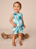 Load image into Gallery viewer, Block Print Shells Sleeveless Romper
