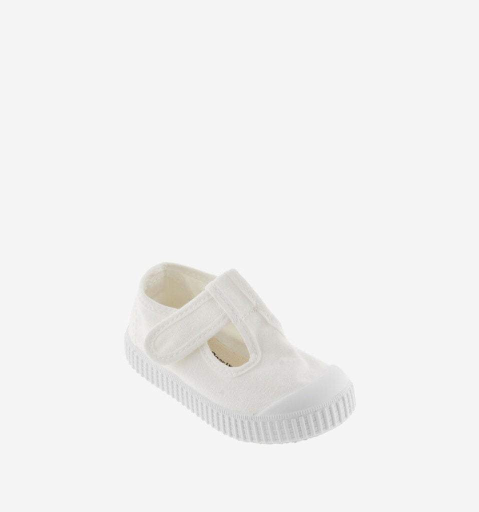 Canvas Velcro T-Strap Sneaker