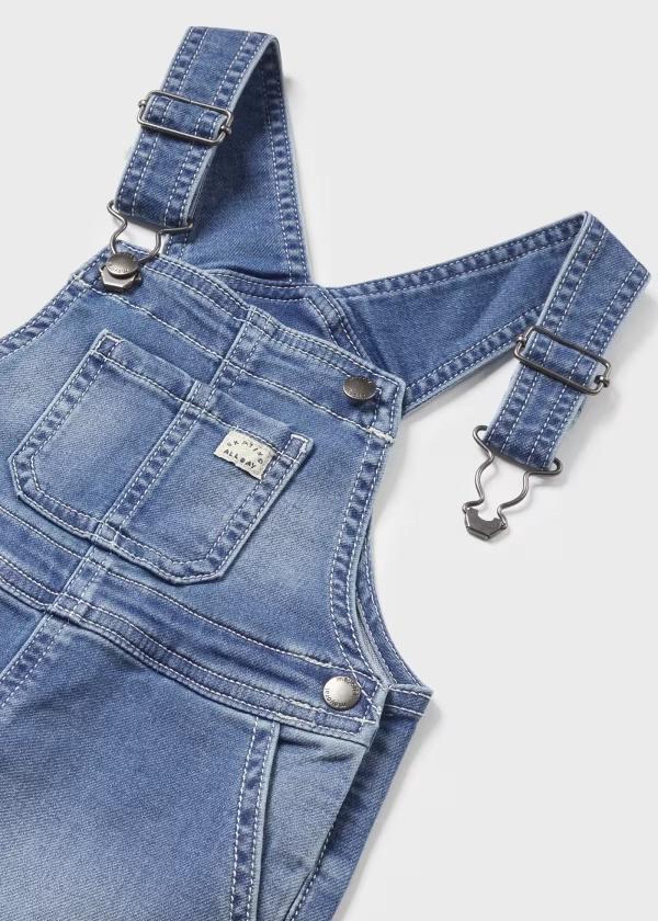 Soft Denim Short Overall