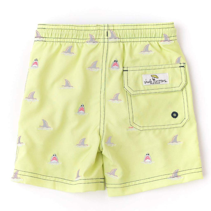 Citron Sharks Swim Trunks