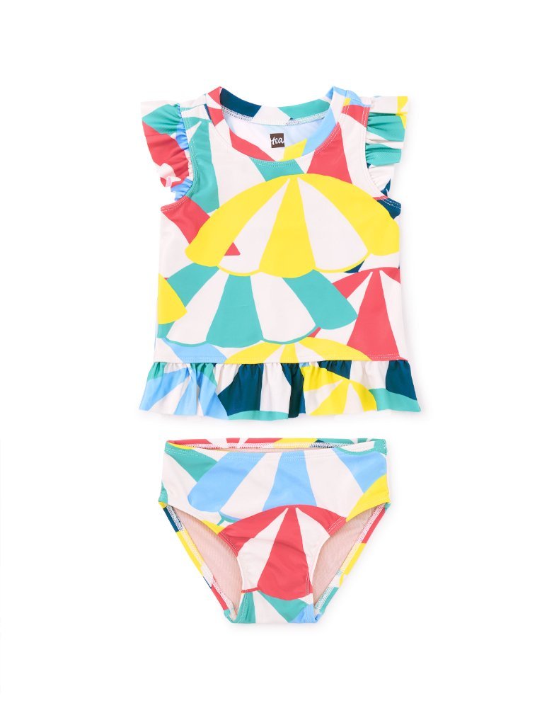 Beach Umbrellas Short Sleeve Swim Set