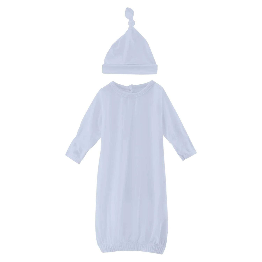 Dew Layette Gown & knot Hat