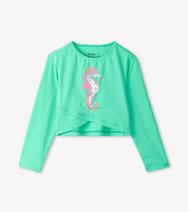 Painted Sea Horse Cross Over Rashguard