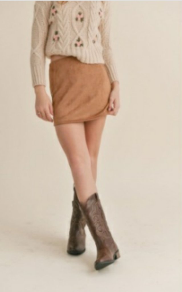 Rylie Faux Suede Skirt