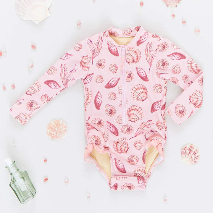 Baby Girls Arden Suit - Pink Sea Shells