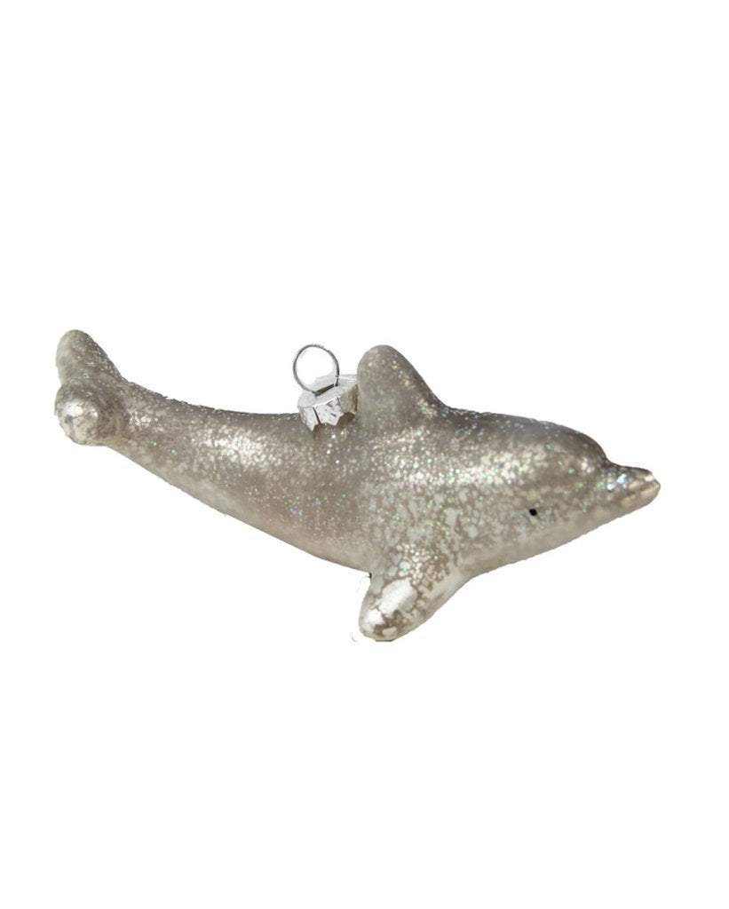 Glass Dolphin Ornament