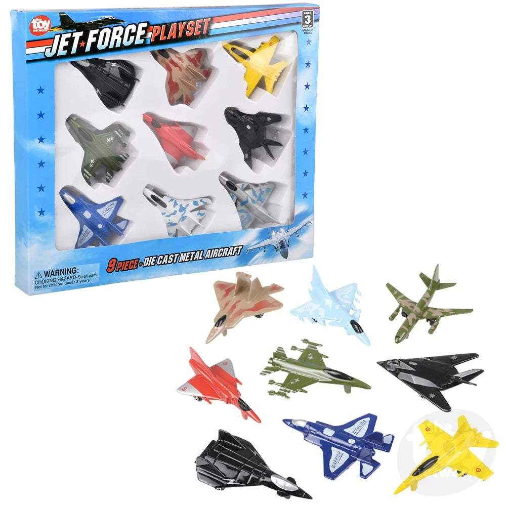 Diecast Jet 9pc Set