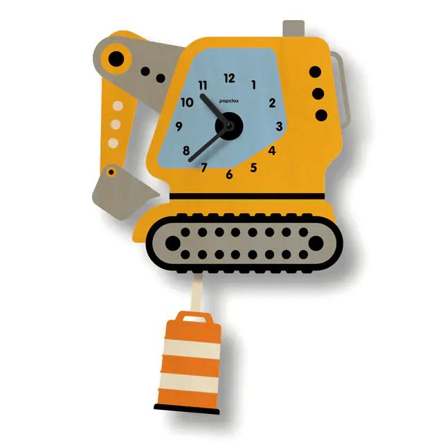 Excavator Pendulum Clock