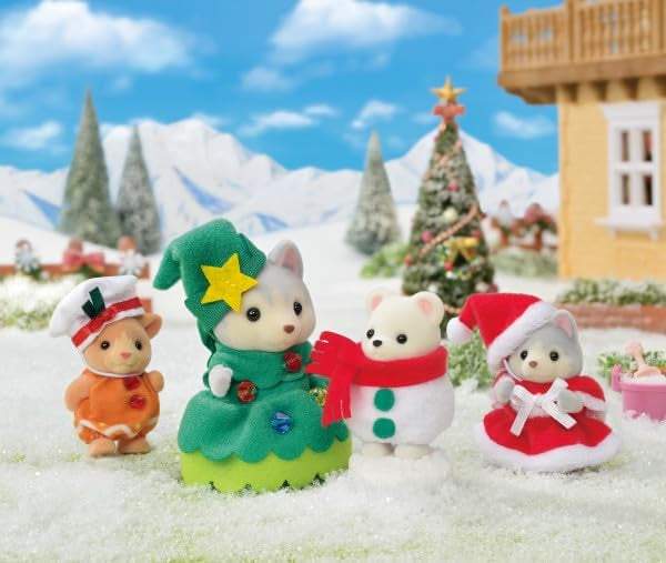 Calico Critters Happy Christmas Friends, Limited Edition Seasonal Holiday Set