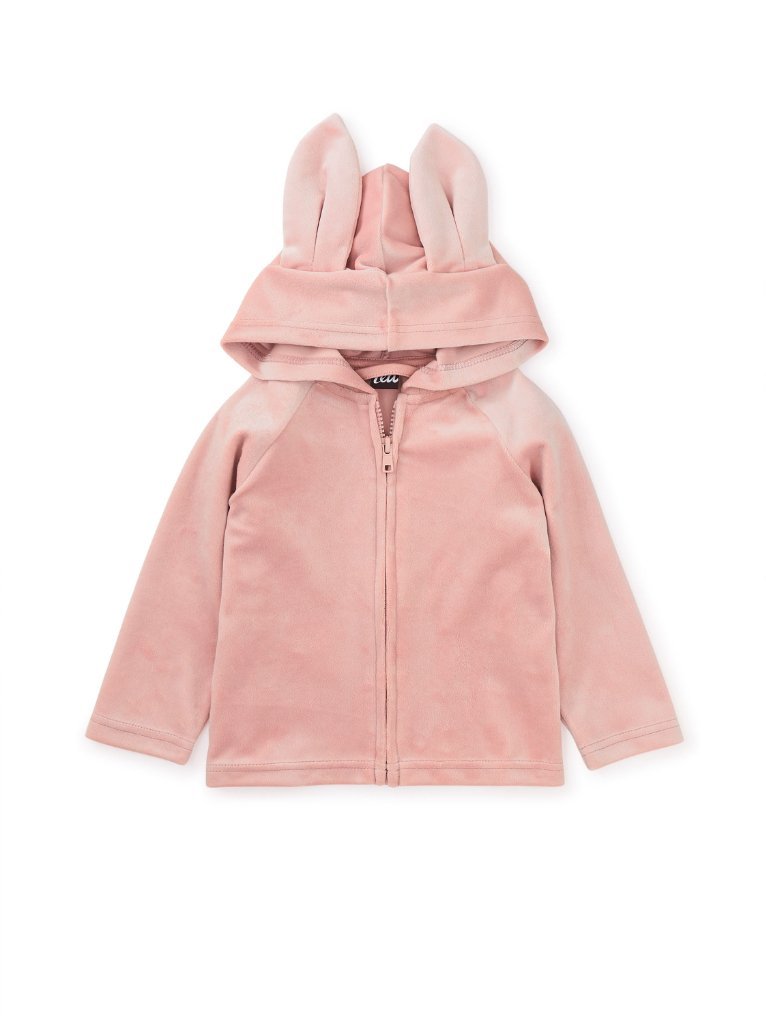 Bunny Ears Velour Hoodie