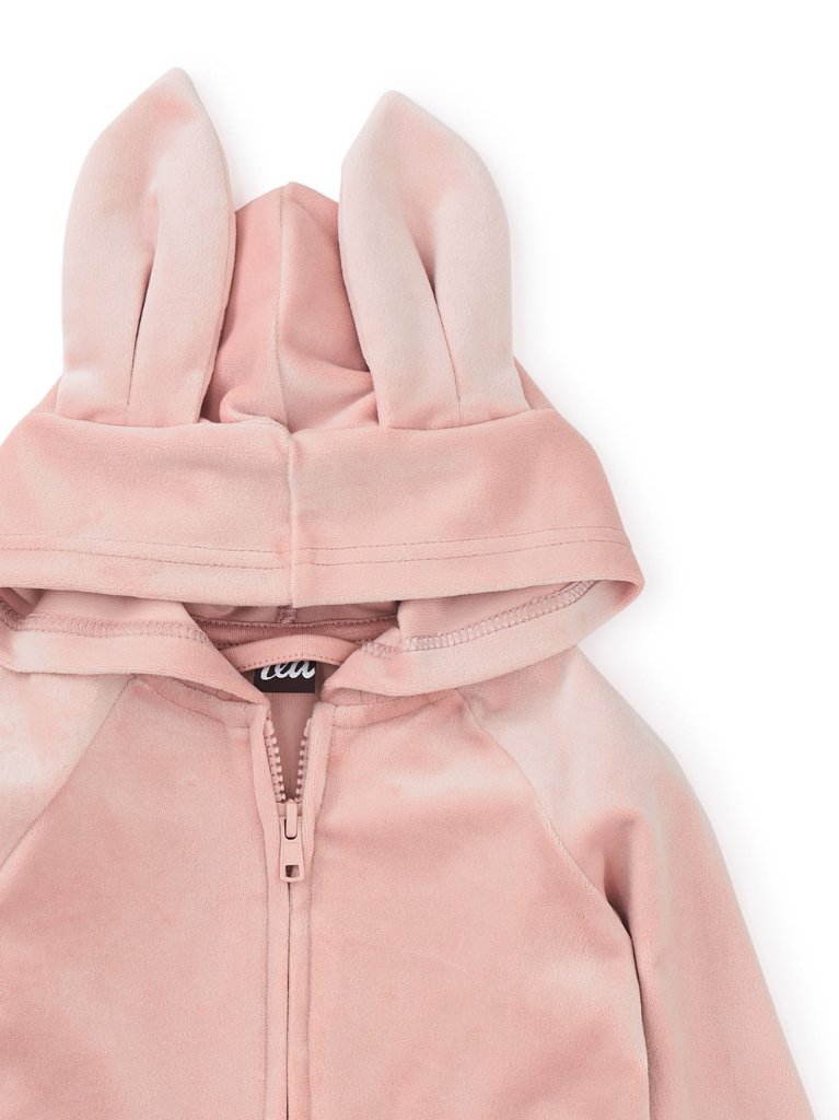 Bunny Ears Velour Hoodie