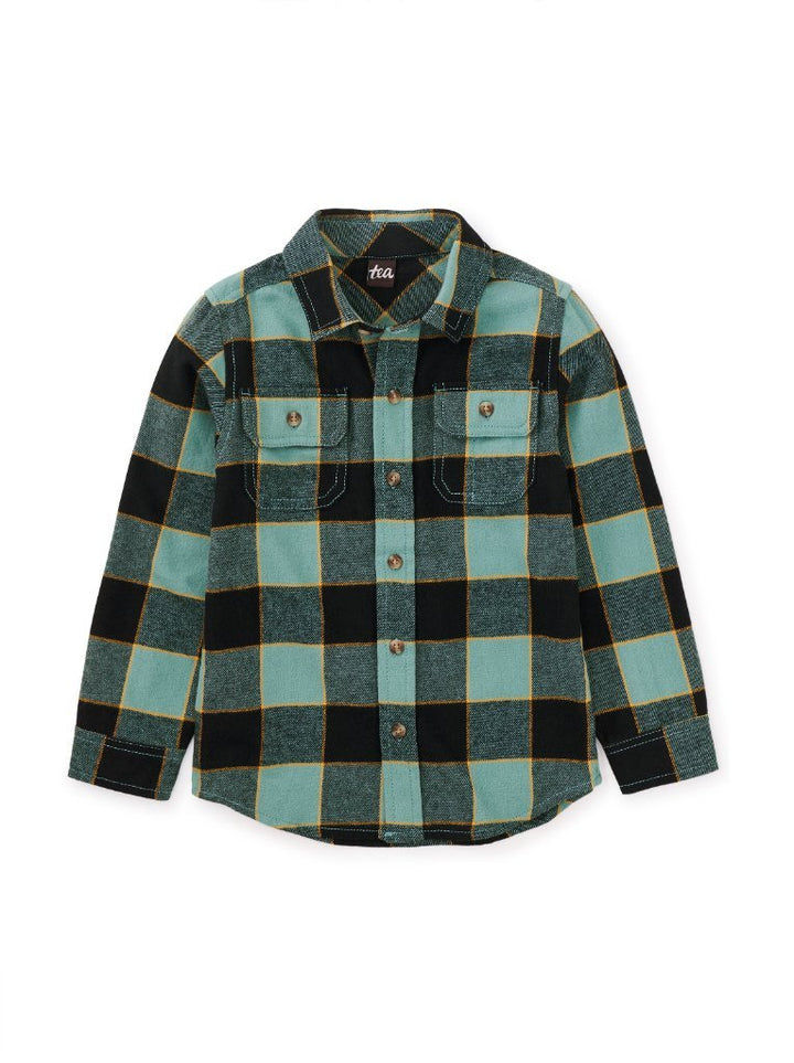 Forest Plaid Flannel Shirt