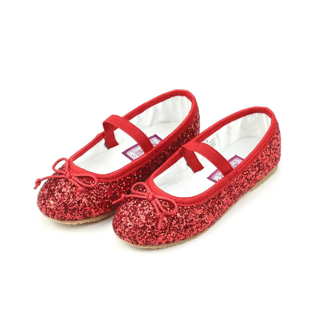 Victoria Sparkle Glitter Flat Red