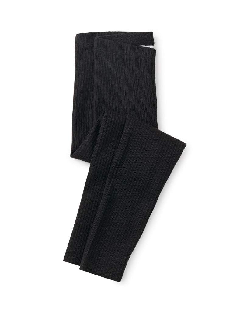 Pointelle Legging Jet Black