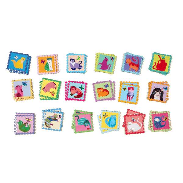 Cats Little Square Memory Game