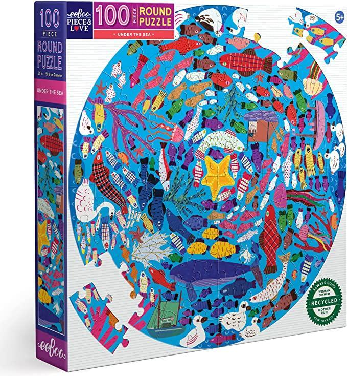 Under The Sea 100 Piece Round Puzzle