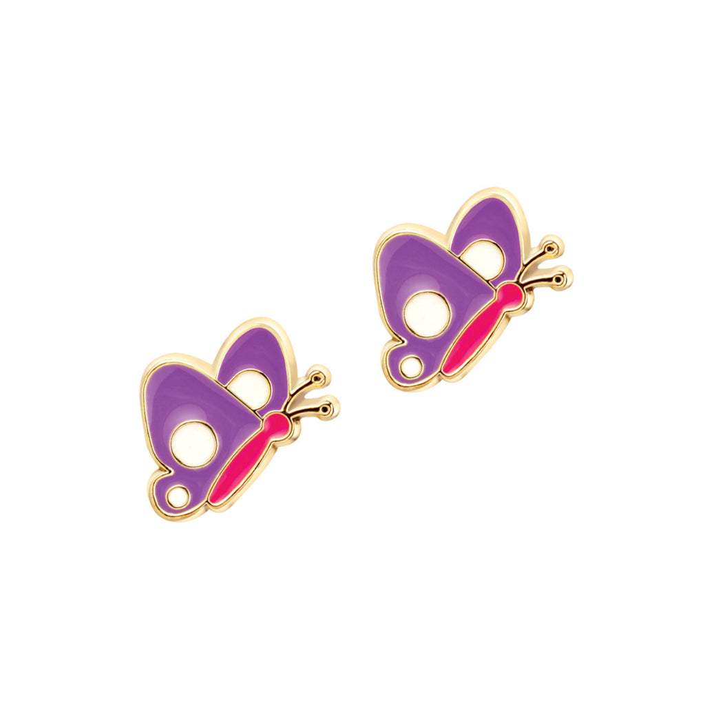 Enamel Stud Earrings