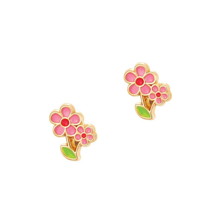 Enamel Stud Earrings