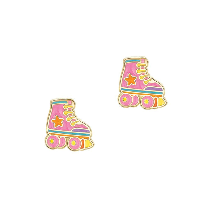 Enamel Stud Earrings