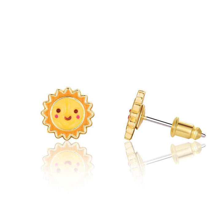 Enamel Stud Earrings