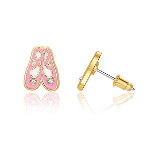 Enamel Stud Earrings