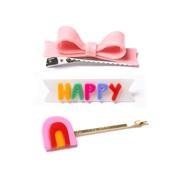 Happy Combo Clip Bow Set of 3