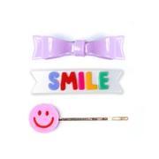 Smile Clip Bow Set of 3