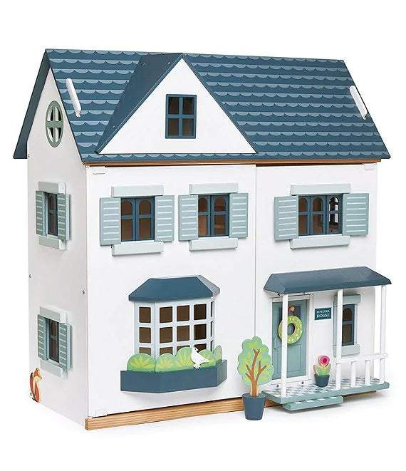 Dovetail cottage wooden dollhouse