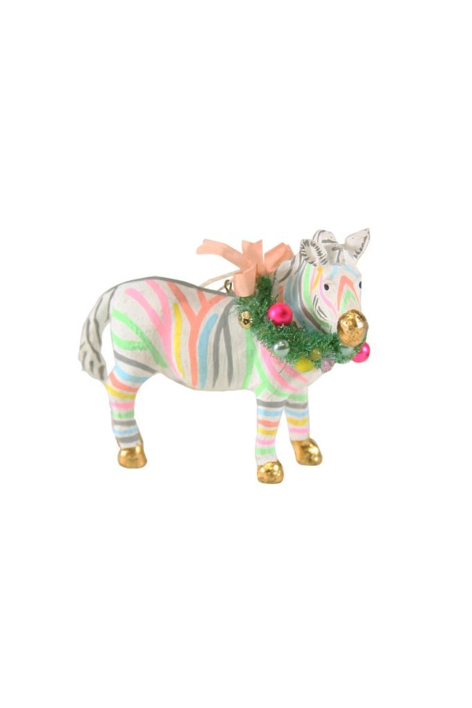 Pastel Zebra Ornament