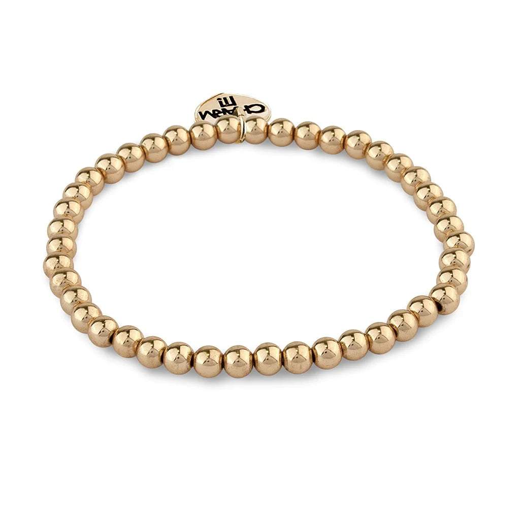 Charm It Gold Bead 4mm Bracelet