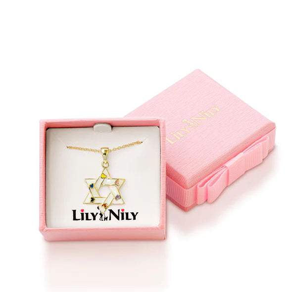 Lily Nily Star of David Pendant White