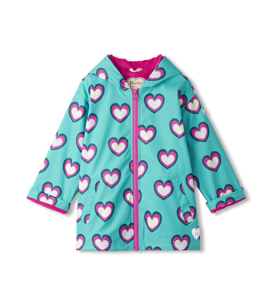 Hearts Color Changing Raincoat