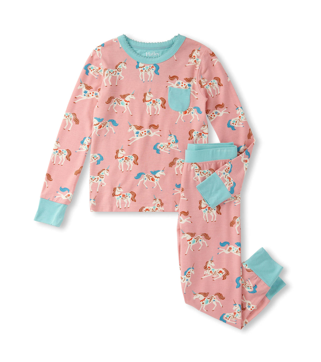 Folksy Unicorn Bamboo Pajamas