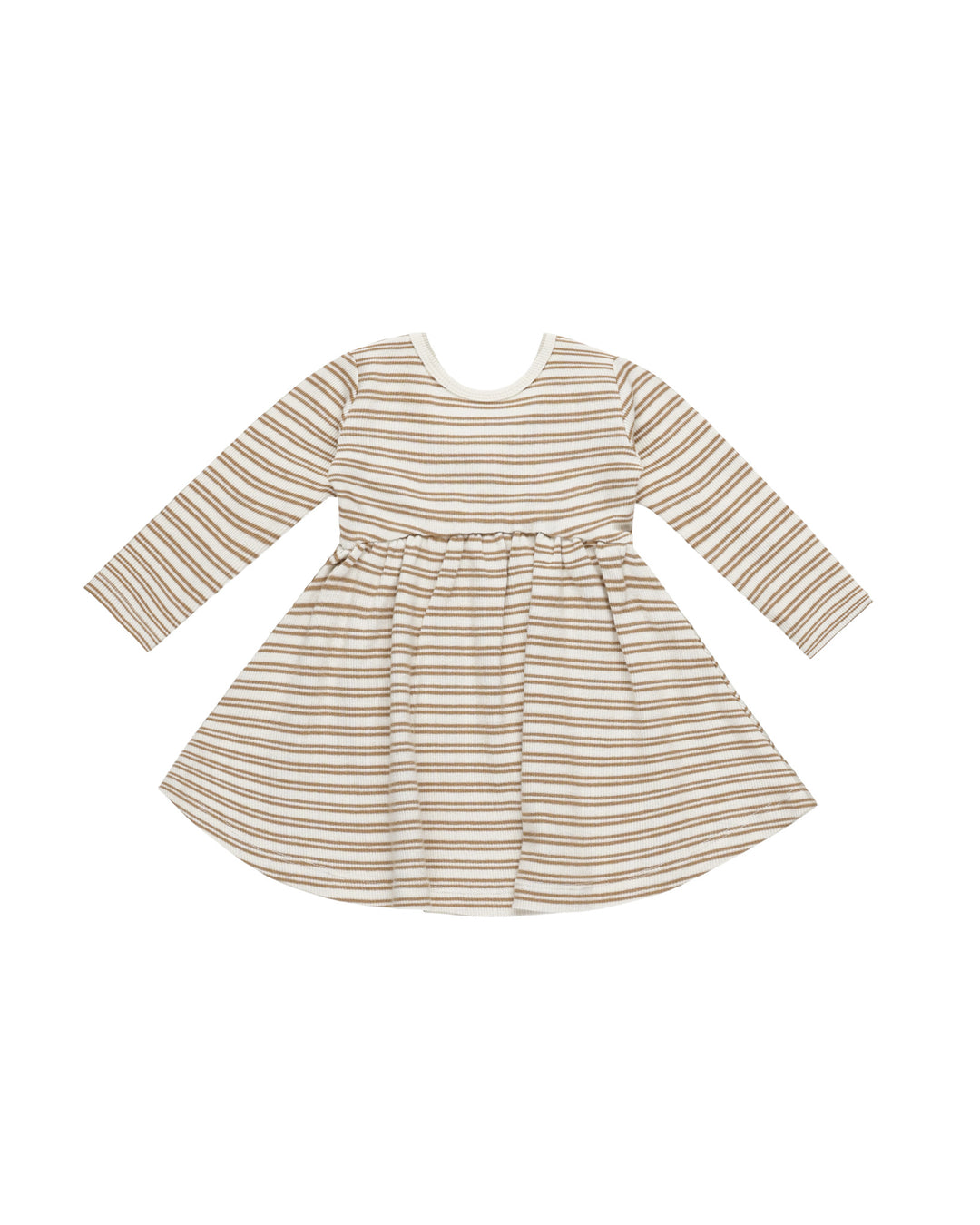 Ribbed Longsleeve Dress Golden Stripe