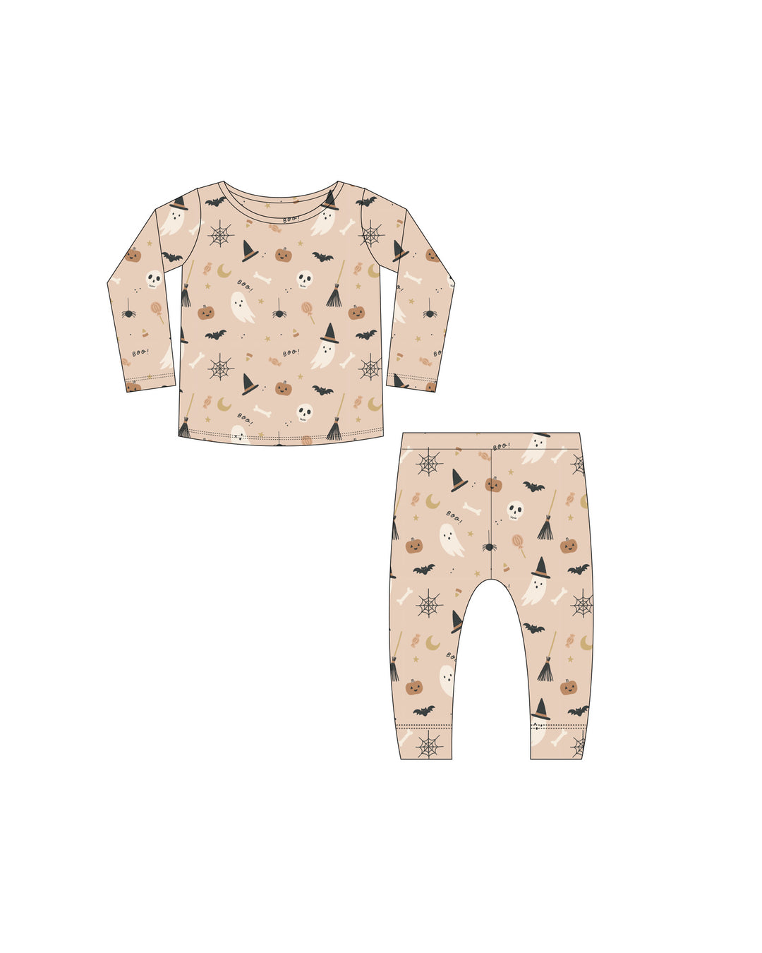 Bamboo Pajama Set Halloween