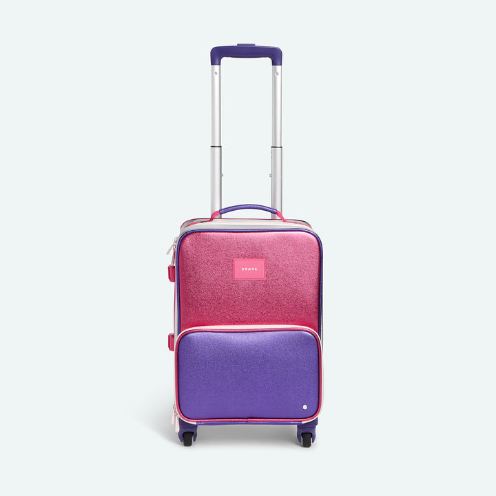 Mini Logan Carry-On Suitcase Pink/Purple