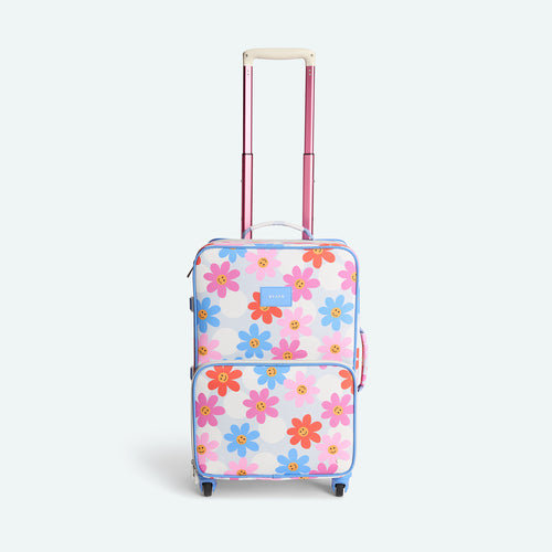 Logan Carry-On Suitcase Daisies