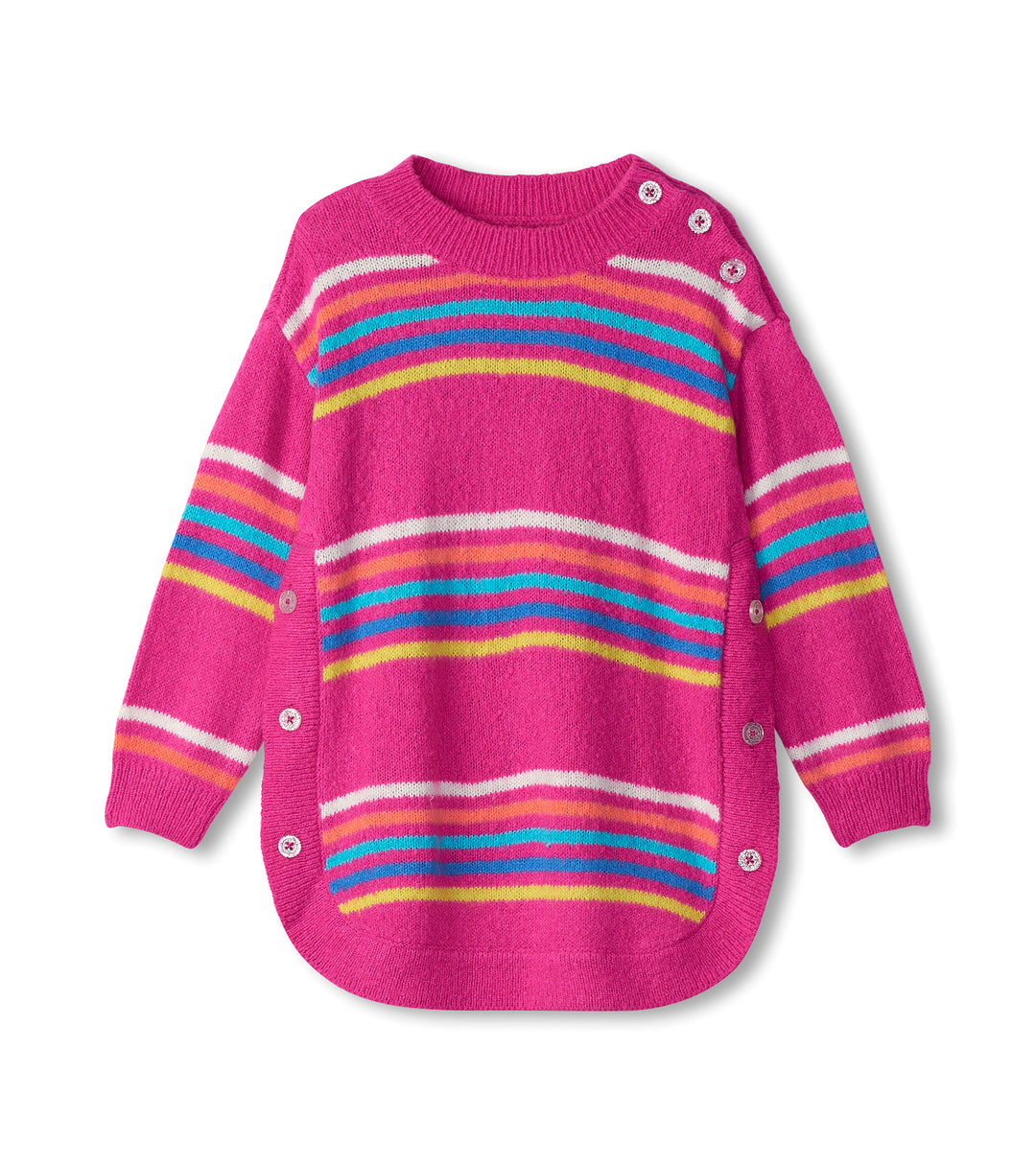 Rainbow Stripe Chunky Sweater Tunic