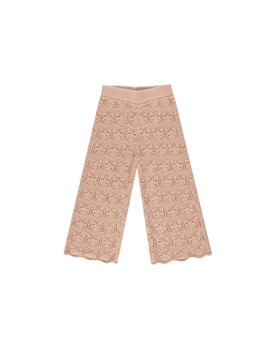 Crochet Knit Pants Rose