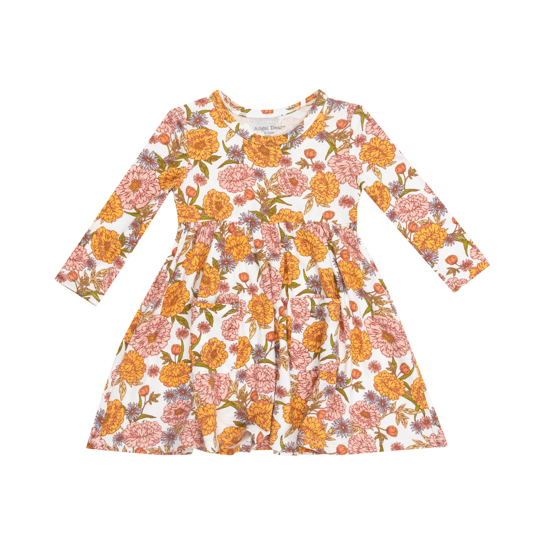 Amber Floral Twirly Long Sleeve Dress