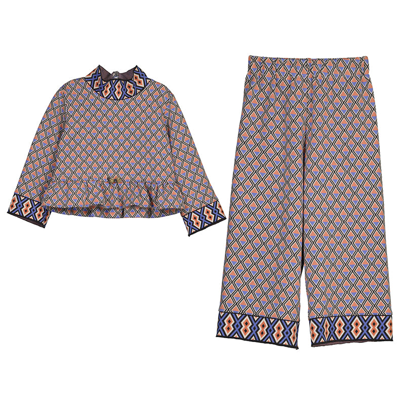 Jacquard Pant Set